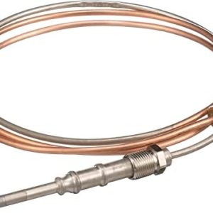 48 Inch Heavy Duty Thermocouple 3834 Nickel Plated for Gas Furnaces, Pizza Ovens, Boilers, Water Heaters - Reliable Temp